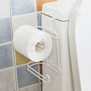 Bathroom Kitchen Hanging Organizer Iron 2 Layers Toilet Roll Paper Home Hooks Shelf Towel Holder