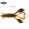 SeaKnight SL019 6pcs 10g 101.5mm/4'' Soft Fishing Lure Worm Swinging Tail Fishing Bait