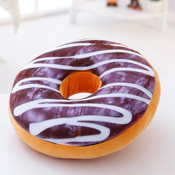 Honana WX-333 40cm Colourful Plush Creative 3D Squishy Donut Throw Pillow Sofa Car Cushion Valentines Gift