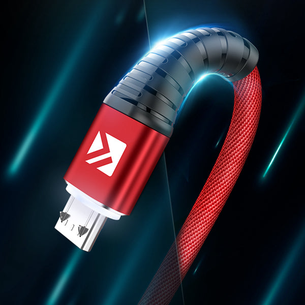 FLOVEME LED Light 2.1A Micro USB Fast Charing Data Cable 1M For Samsung S7 S6 Xiaomi Redmi Note 5