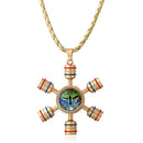 Unisex Fidget Spinner Pendant Necklace Tree of Life Chain for Women Men