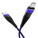 FLOVEME Hi-Tensile Micro USB Cable Braided Charging Data Cable 1M For S7 S6 Xiaomi Redmi Note 5