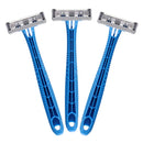 Minleaf ML-HR01 3 Couont Disposable Razor with Lubrication Strip & Sterile Cover