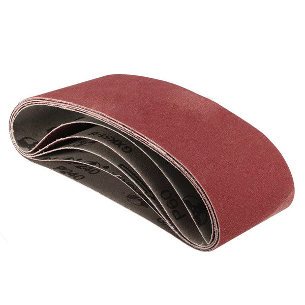 5pcs 457x75mm Sanding Belt 60/80/100/120/240 Grit Abrasive Belts Polishing Tool