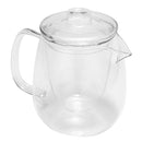 600ML Heat Resistant Clear Glass Coffee Tea Pot Leaf With Strainer Filter Infuser