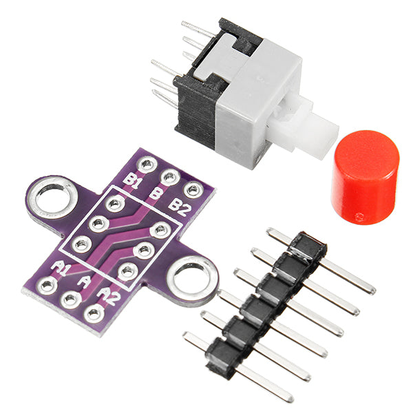 5Pcs CJMCU-010 With Lock Button Self-locking Switch Double Row Switch