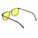 Black Frame Night Vision Men's Sunglasses Box Polarizing Sunglasses Metal Driver's Night Vision Sunglasses