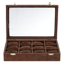12 Grids Jewelry Storage Box Watch Display Box Velvet Watch Storage Box 35cm*24cm*7cm