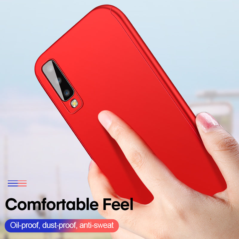 Bakeey 360 Full Body PC Front+Back Cover Protective Case With Screen Protector For Samsung Galaxy A9 2018/A7 2018/A8 2018/A8 Plus 2018