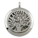 Stainless Steel Locket Necklace Perfume Aromatherapy Essential Oil Aroma Diffuser