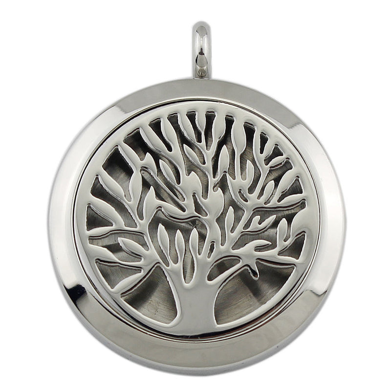 Stainless Steel Locket Necklace Perfume Aromatherapy Essential Oil Aroma Diffuser