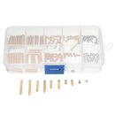 Suleve M2BT2 120Pcs M2 Brass Knurled Standoff Male Female Round Column Pillar Spacer for PCB Board