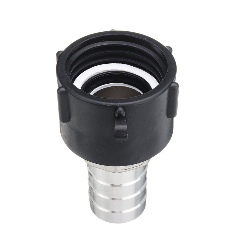 S60x6 IBC Tank Coarse Thread Drain Adapter to 38/45/50/60mm Stainless Steel Hose Outlet Connector Replacement Valve Fitting Parts for Home Garden