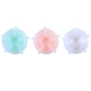 6Pcs/set Silicone Stretch Suction Lids Reusable Cover Pan Bowl Stopper Kitchen Storage Container