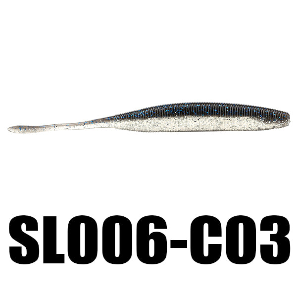 SeaKnight SL006 6pcs/bag 7.7g 125mm/5in Carp Fishing Lure Silicone Soft Worm Baits Lure