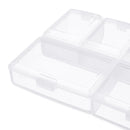 6 Grid Electronic Components Project Storage Assortment Box Bead Organizer Jewelry Box Plastic Storage Case