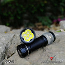 AMUTORCH AX4 4x SST20 3000 Lumens Solid Compact EDC Flashlight Powerful 18650 Flashlight