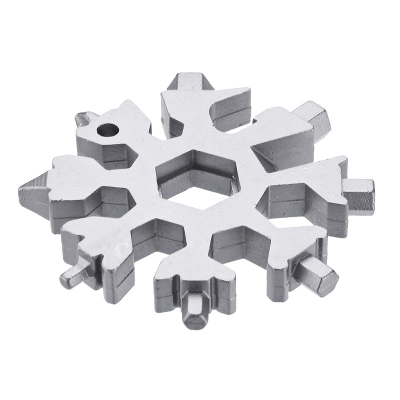 AOTDDOR 18 in 1 Multifunction Snowflakes Screwdriver Multi-tool Portable Keychain Screwdriver Bottl