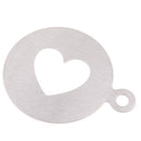 Coffee Spray Mold Decorating Stainless Steel Thick Coffee Making Mould Coffee Pattern Art Mold Tools