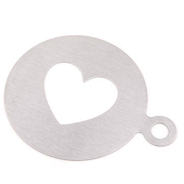 Coffee Spray Mold Decorating Stainless Steel Thick Coffee Making Mould Coffee Pattern Art Mold Tools