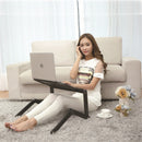 Portable Adjustable Foldable Table Laptop Desk Stand TV Tray Home Furniture with Large Cooling Fan Mouse Version