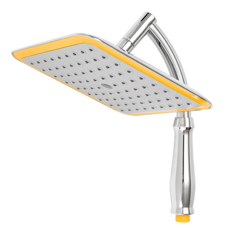 9 Inch Square Angle Bathroom Rainfall Pressurize Wall Mount Top Rainfall Shower Head