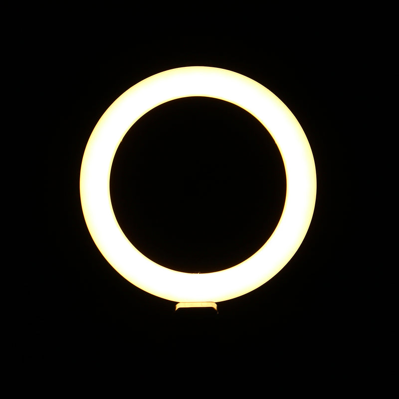Live Video Dimmable LED Ring Light Photography Adjustable 360 Rotating Fill Light with Phone Clip Selfie Holder Tripod for Beauty Makeup