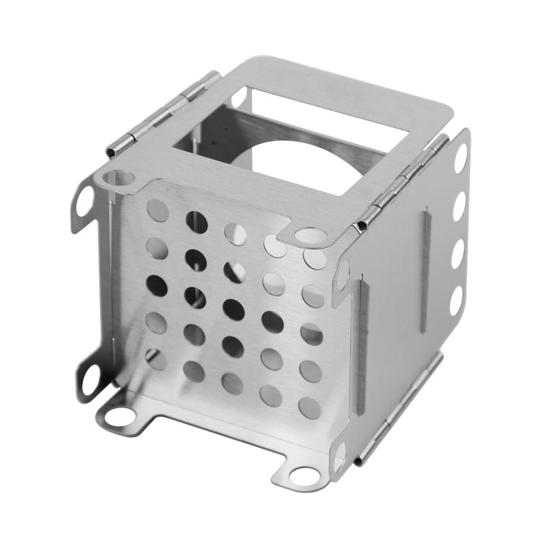 BBQ Cooking Stove Outdoor Stainless Steel Grill Mini Portable Wood Camping Wood-burning Stove