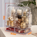 2 Drawer Clear Acrylic Cosmetic Makeup Organizer Jewelry Storage Box Desktop