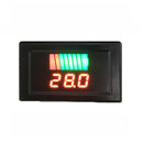 3pcs 12-60V Car Lead Acid Battery Charge Level Indicator Battery Tester Lithium Battery Capacity Meter Dual Red LED Tester Digital Voltmeter