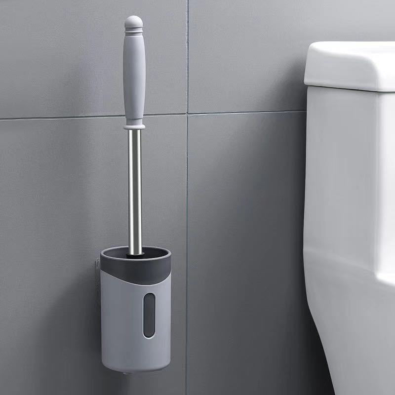 Bathroom Pendants Long Handle Cleaning Brushes Wall Hanging Toilet Brush Holder Set