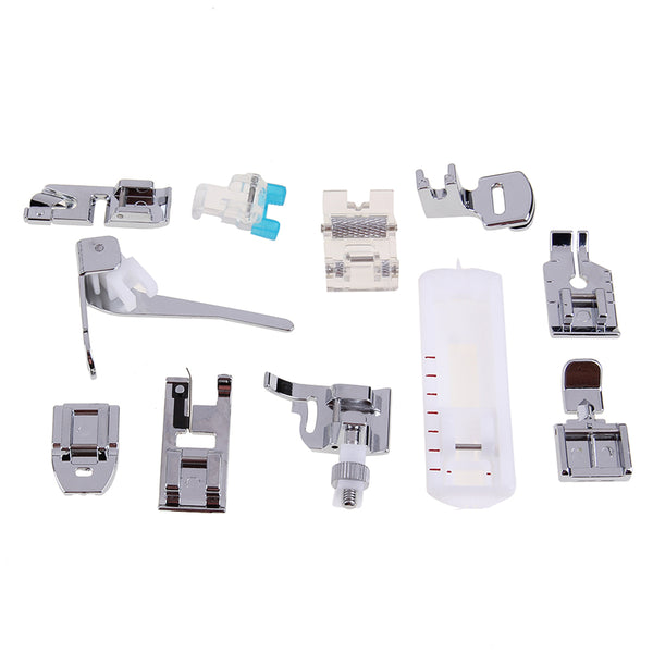 11Pcs Multi Function Domestic Sewing Machine Presser Foot Feet Accessories Tools Set