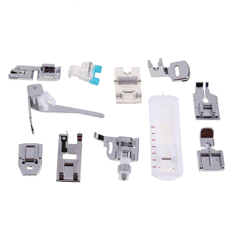 11Pcs Multi Function Domestic Sewing Machine Presser Foot Feet Accessories Tools Set
