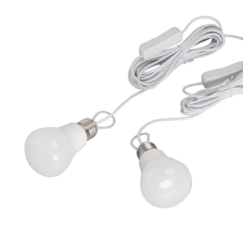 Solar Generator System bluetooth Speaker Outdoor Emergency LED Camping Lamp with 2 Light Bulb