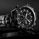 SKMEI 1302 Fashion Men Digital Quartz Watch 3ATM Waterproof Stopwatch Sport Dual Display Watch