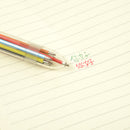 5Pcs/lot 8 In 1 Multifunction Colorful Ballpoint Pen Pressed Ballpoint Pen 0.5mm School Supplies