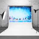 5x3FT 7x5FT Dream Snow Blue Scene Photography Backdrop Background Studio Prop