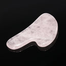 Natural Rose Quartz Jade Stone Gua Sha Board Manual Scraping Plate Face Body SPA Acupuncture Massage Relaxation Massager Health Care