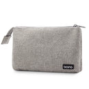 Boona 20.8*12.5cm Double Layer Digital Accessories Storage Bag Power Bank Earbuds USB Charger USB Cable Organizer Travel Bag