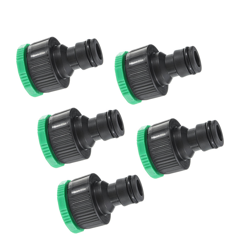 5Pcs Dual-use Connectors Garden Water Quick Coupling 1/2 inch Hose Quick Connectors Garden Pipe Adapters Homebrew Watering Tubing Fitting