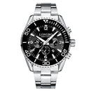 LONGBO 80523 Fashion Full Steel Luminous Display Waterproof Business Style Men Quartz Watch