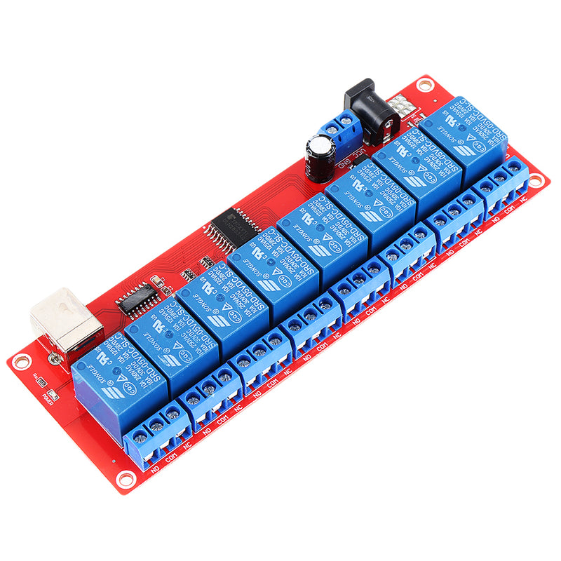 8 Channel 5V HID Driverless USB Relay USB Control Switch Computer Control Switch PC Intelligent Control Relay Module