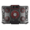 Notebook Cooling Fan Laptop Cooler Pad Air-cooled 5 LED Fans 2 USB Ports For 12-17 inch Laptop