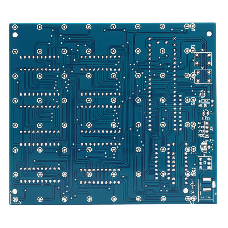 DIY Square 8x8x8 3D Light Electronic Cube Kit Blue Red LED Spectrum Board