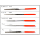 JAKEMY JM-FL1-1 5pcs Diamond Shaping Rasp Small Woodworking Rasp Half Round Triangular Flat Quartet