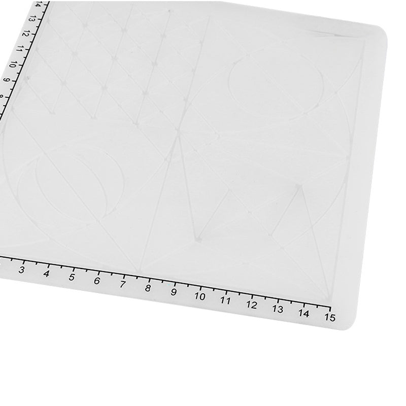 C-Type White Silicone Design Mat with Basic Template + Insulation Silicone Finger Caps Kit 3D Printing Pen Drawing Tools