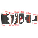 6 Pieces Grip USB Rubber Unit Repair Cover Part and Adhesive Tape For Nikon D700