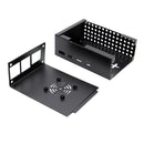 P100 Metal Case Protective Shell + Cooling Fan + 3 Heatsink DIY Kit for Raspberry Pi 4B Only