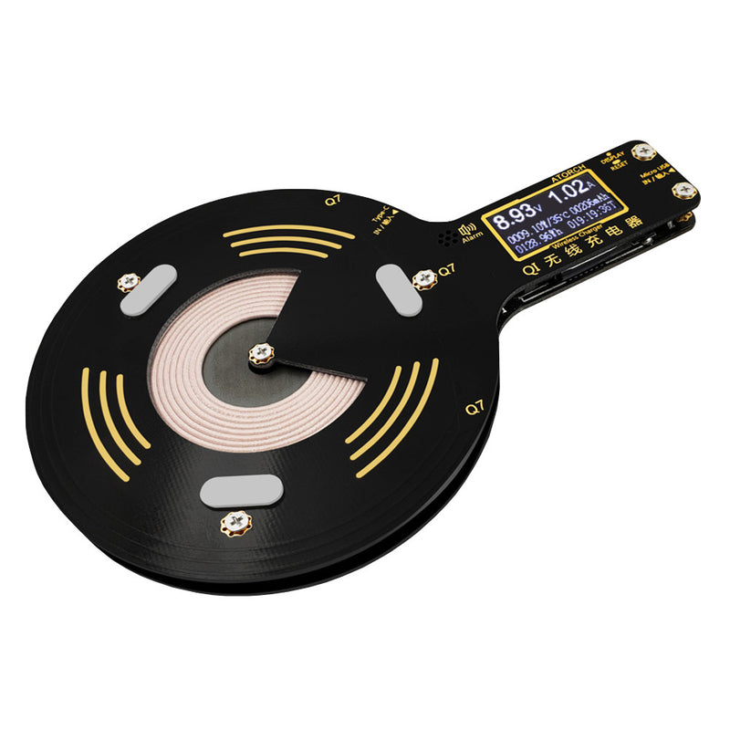 Qi QC2.0/3.0 Wireless 10W Fast Charger Mobile Phone Tester Voltmeter