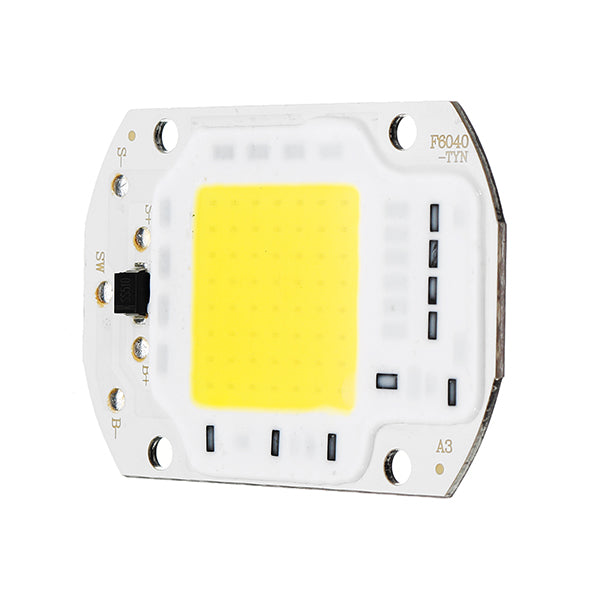 LUSTREON 10W/20W/30W Pure White COB LED Light DIY Chip Supplied by Battery Solar Panel